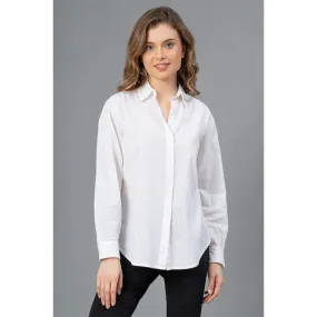 Mode by RedTape White Casual Shirt for Women's | Comfortable & Breathable