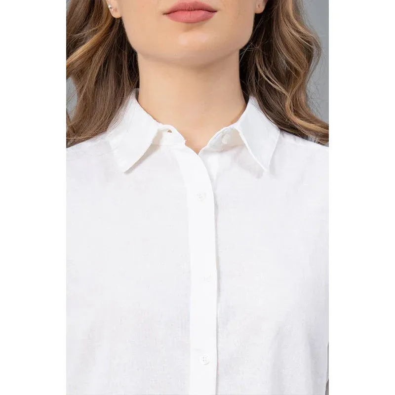 Mode by RedTape White Casual Shirt for Women's | Comfortable & Breathable