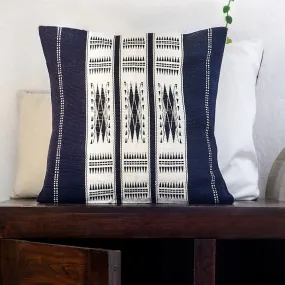 Monochrome Tribal Handwoven Cushion Cover