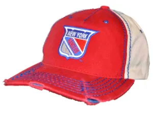 New York Rangers Retro Brand Red Beige Vintage Stitched Snapback Hat Cap