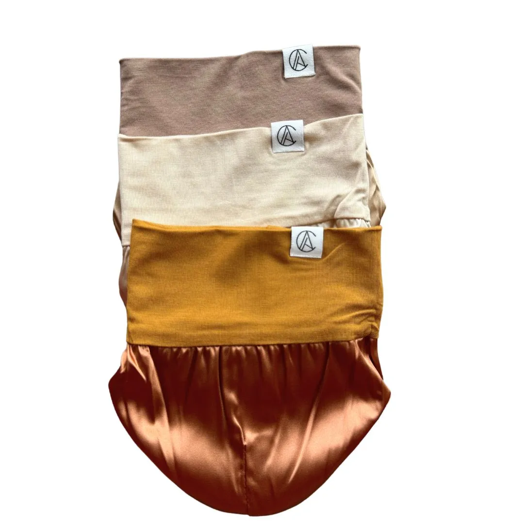 Newborn Satin Lined Jersey Beanie Gift Set-Neutral