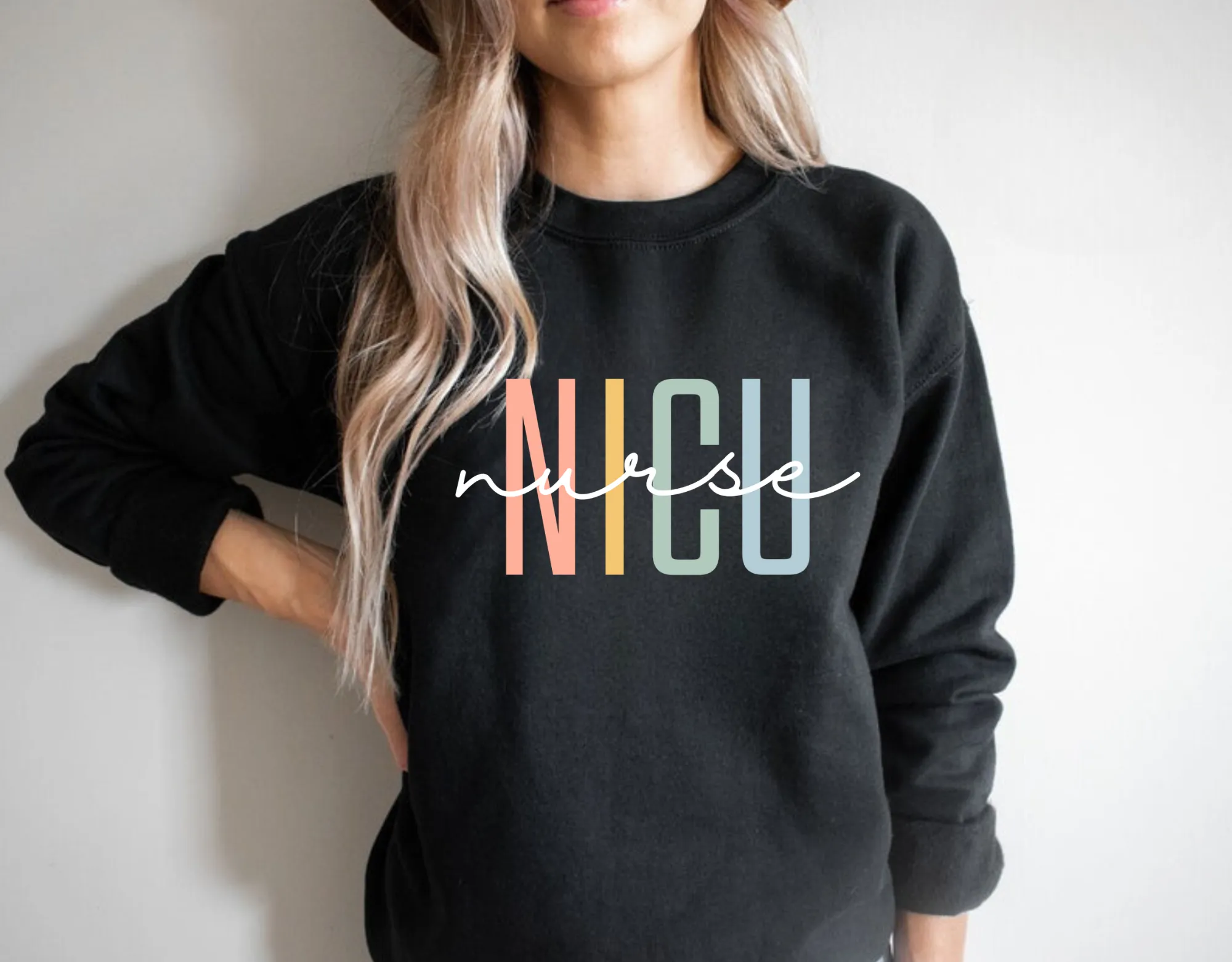 NICU nurse crewneck sweatshirt