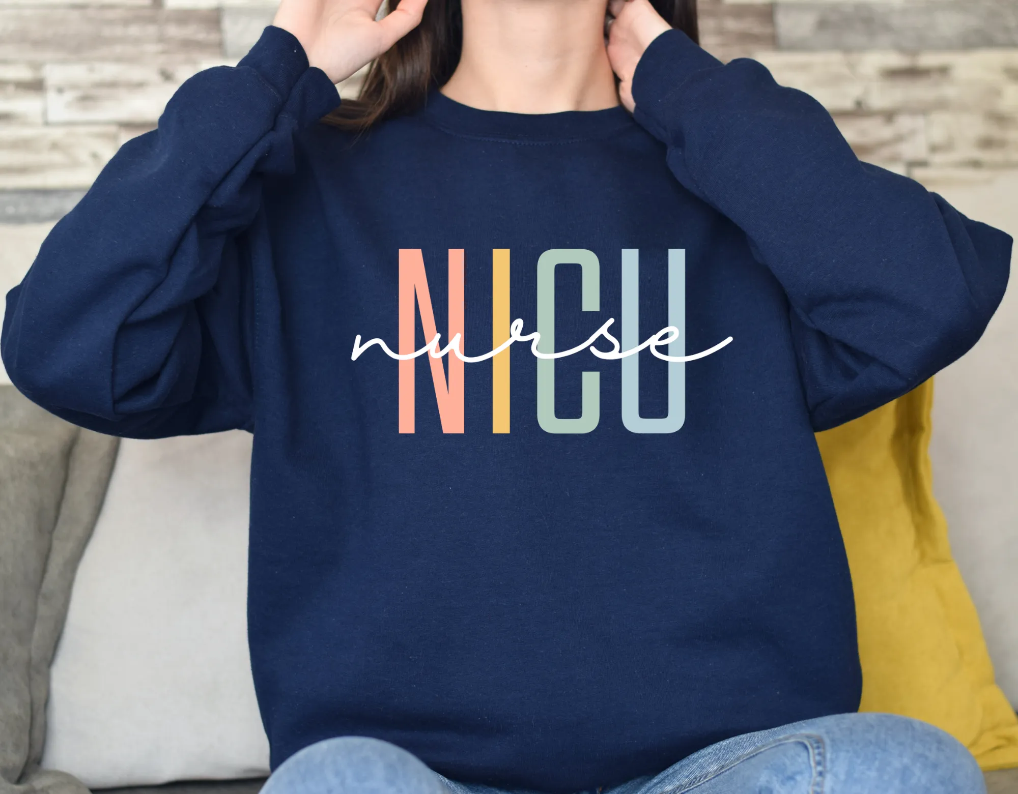 NICU nurse crewneck sweatshirt