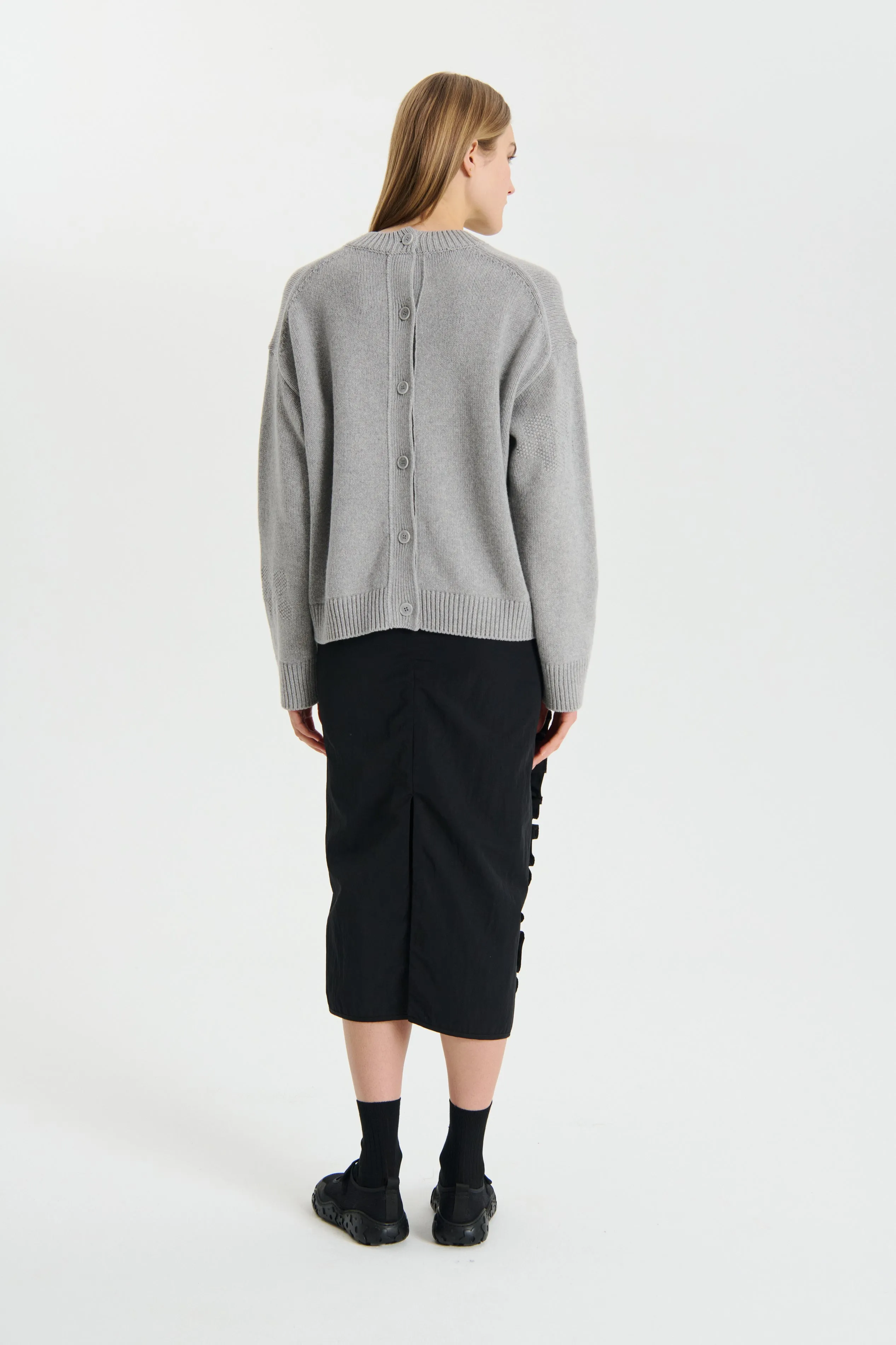 ODETTE | PULLOVER RECYCLED CASHMERE GREY