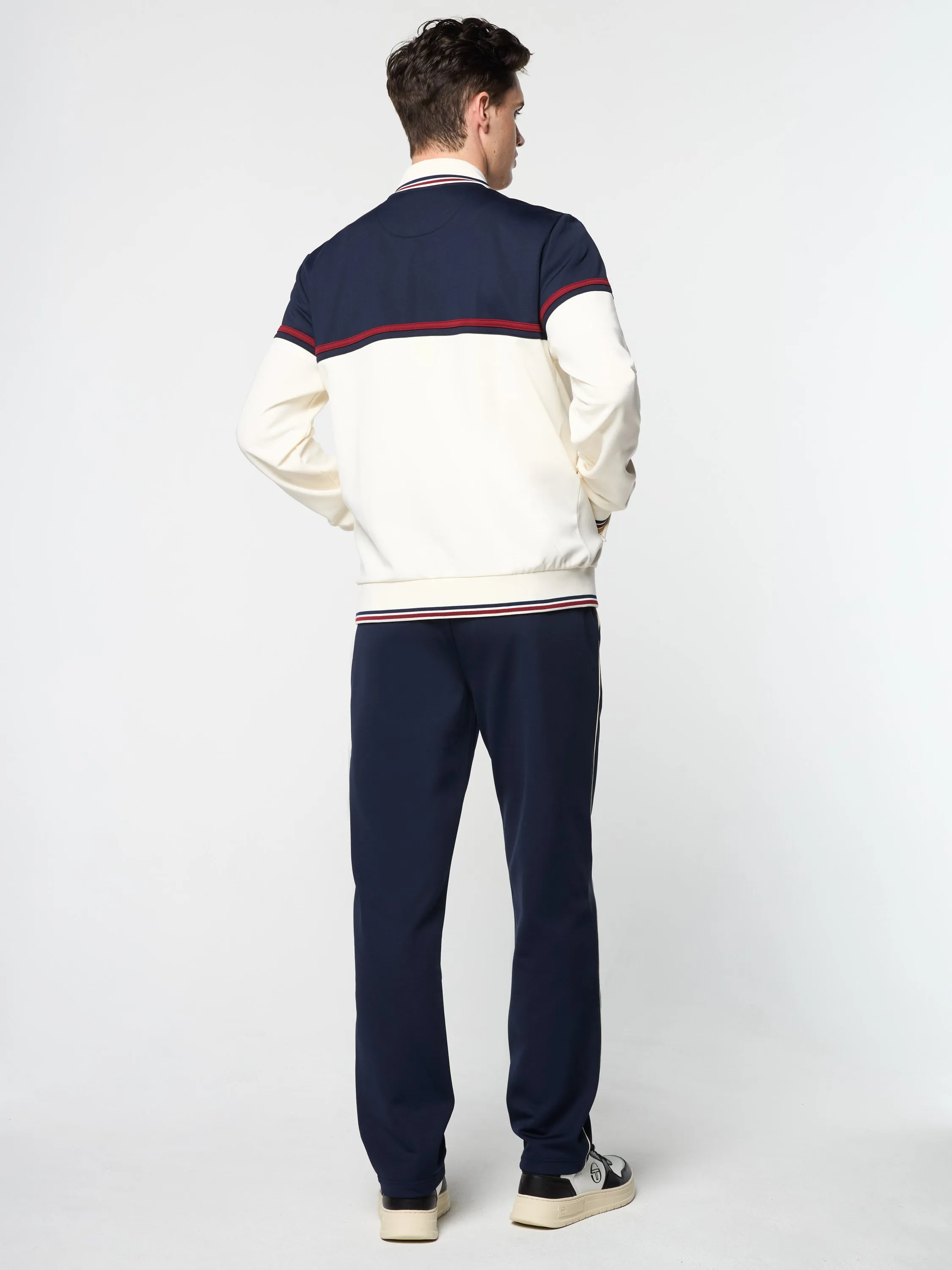 Olmi Track Jacket- Maritime Blue