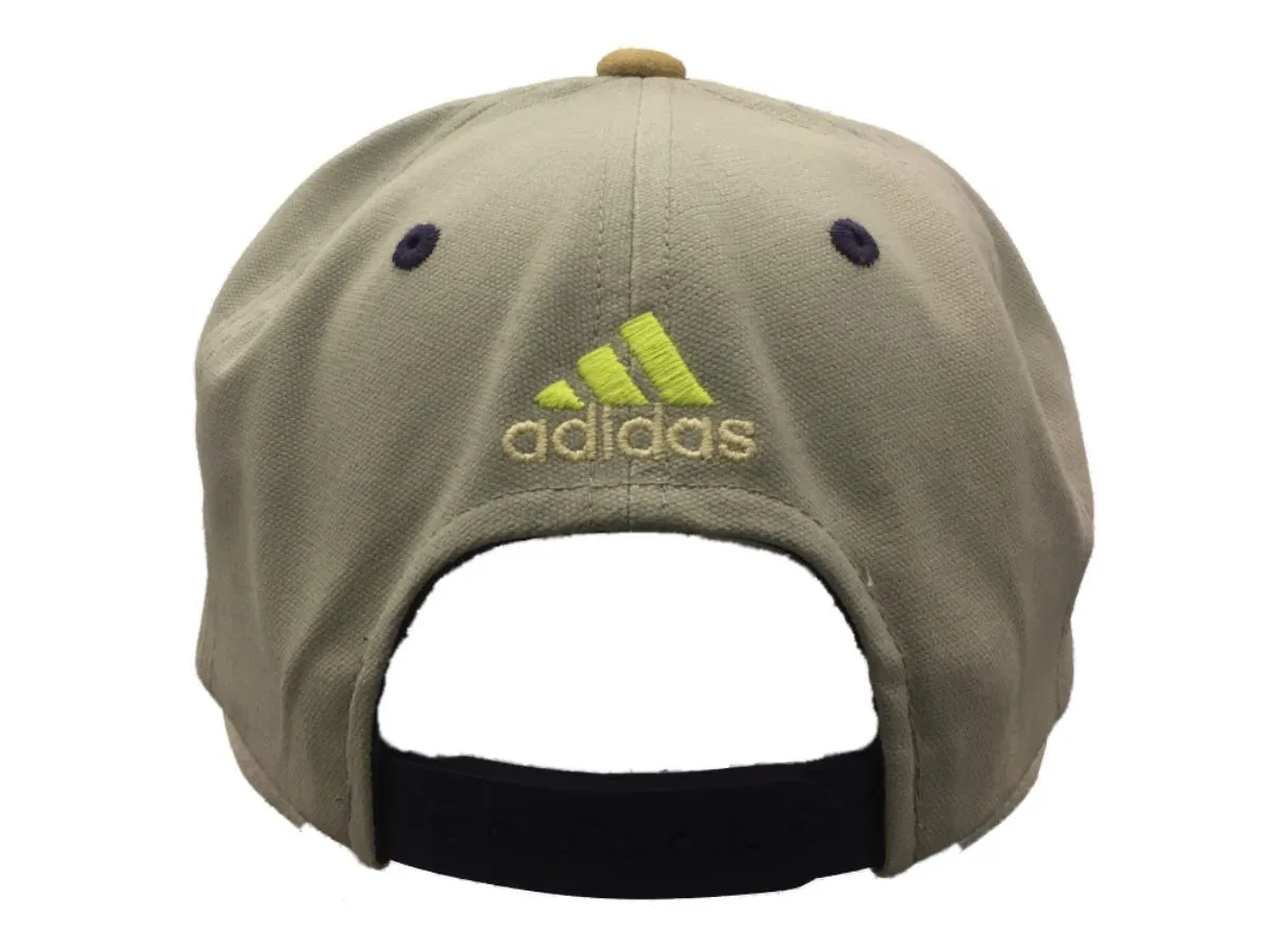 Orlando City SC Adidas Gray Neon Logo Structured Flat Bill Snapback Hat Cap