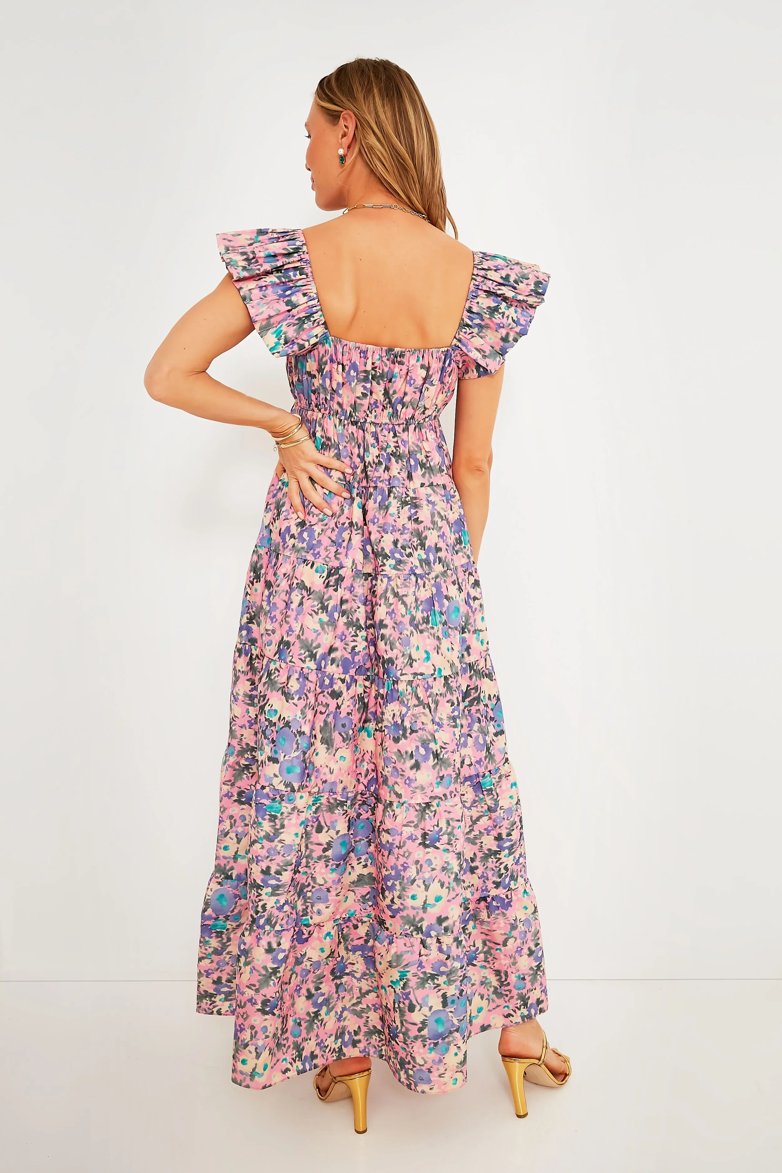 Pink Floral Sheridan Maxi Dress