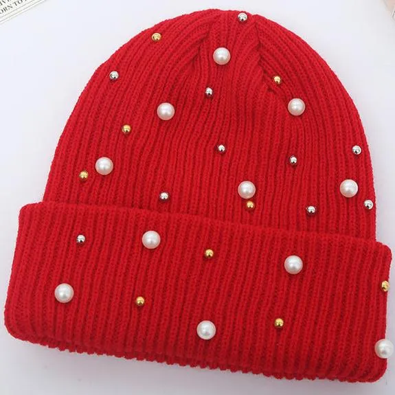 Pre Order:  Wool Pearl Knitted Beanie