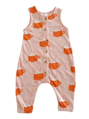 Pumpkin Mug Pink / Organic Bay Jumpsuit