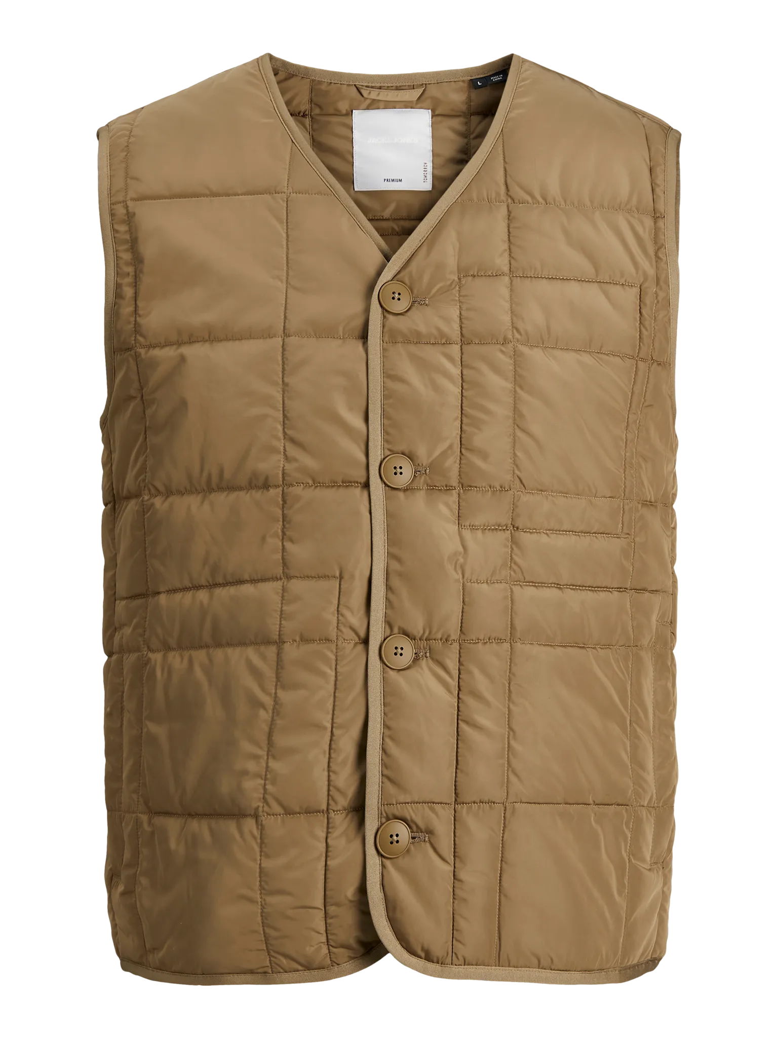 Rocco Quilted Vest - Khaki