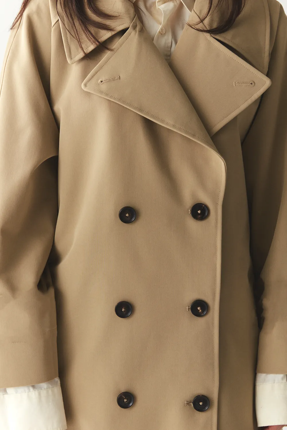 ROOMY TRENCH SS'24 BEIGE