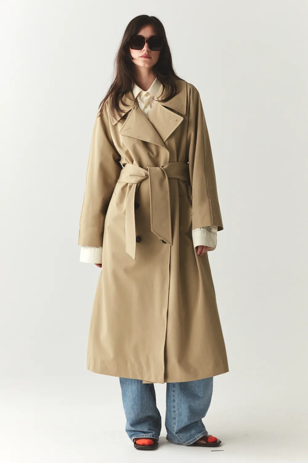 ROOMY TRENCH SS'24 BEIGE