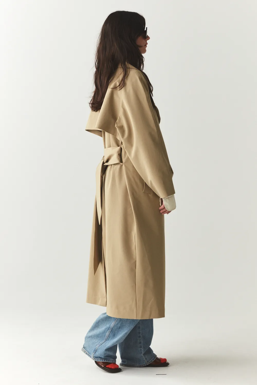 ROOMY TRENCH SS'24 BEIGE