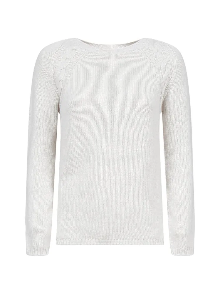 'S Max Mara Crewneck Cable Knit Jumper