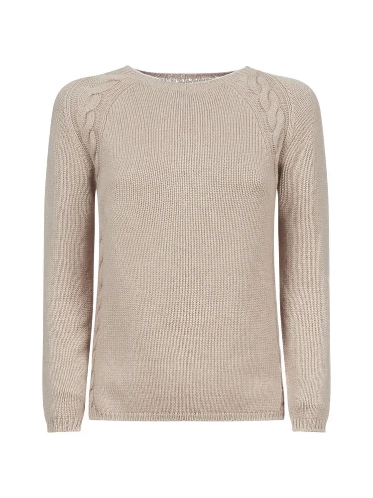 'S Max Mara Crewneck Cable Knit Jumper