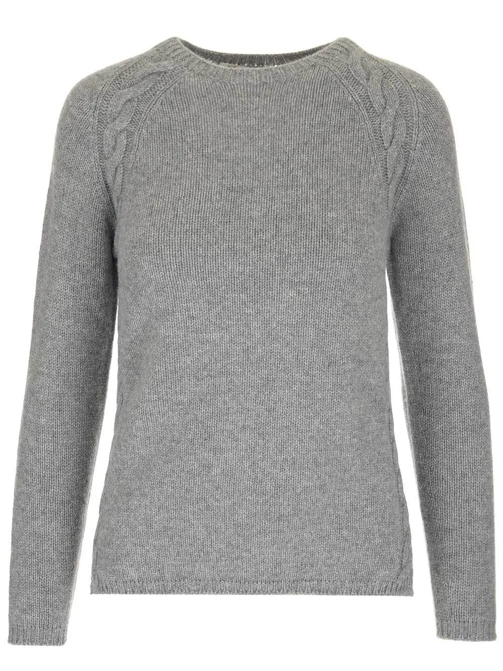 'S Max Mara Crewneck Cable Knit Pullover