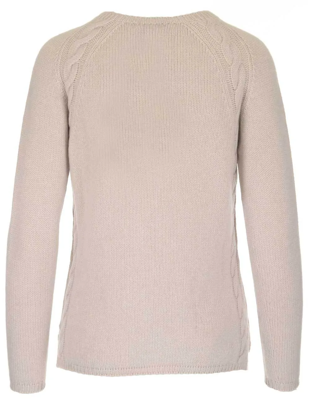 'S Max Mara Crewneck Cable Knit Pullover