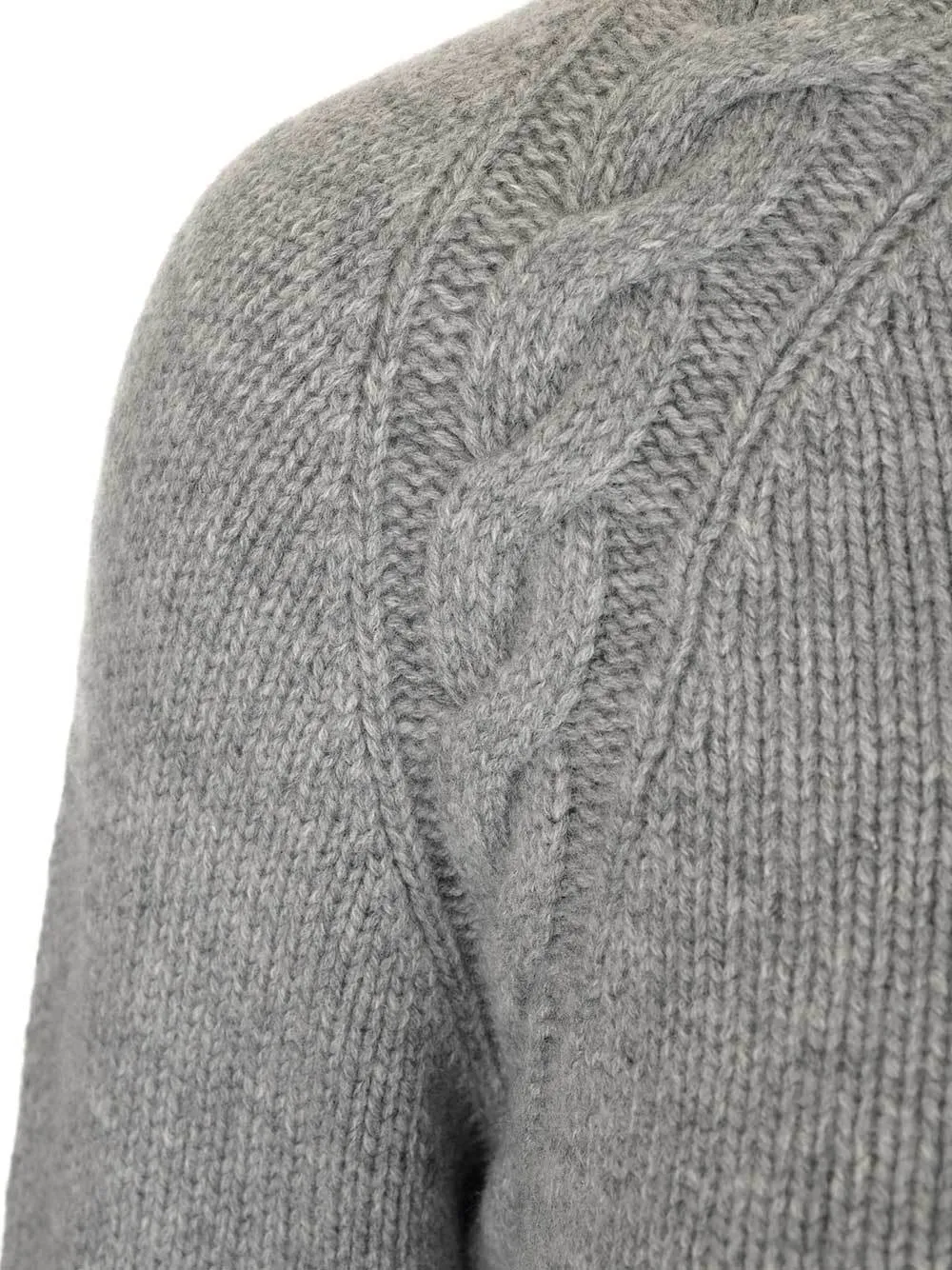 'S Max Mara Crewneck Cable Knit Pullover