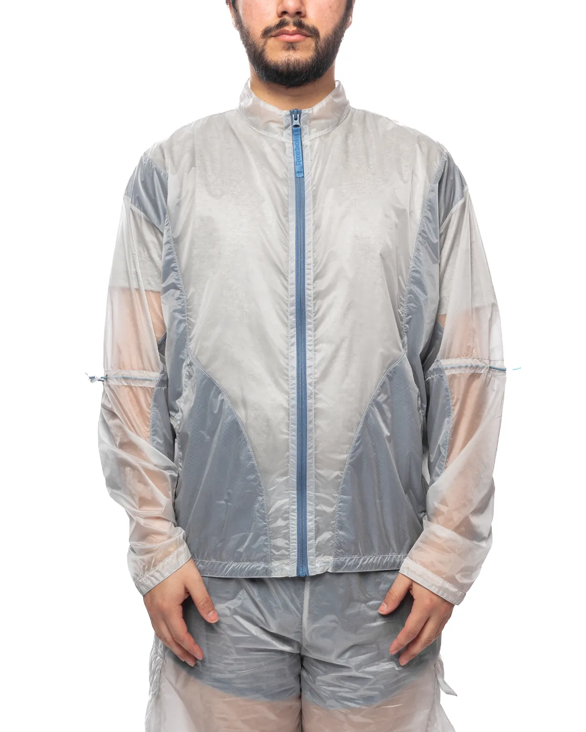 See Through Jacket Crystal Blue