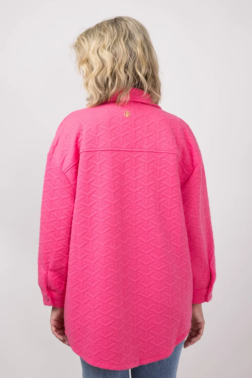 Simply Southern Quilted Shacket for Women in Pink | PP-0224-SHKT-QLTD-PINK