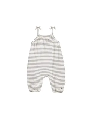 Smocked Jumpsuit | Periwinkle Stripe