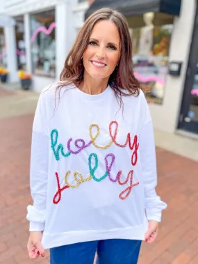 Sparkle Holly Jolly Sweatshirt