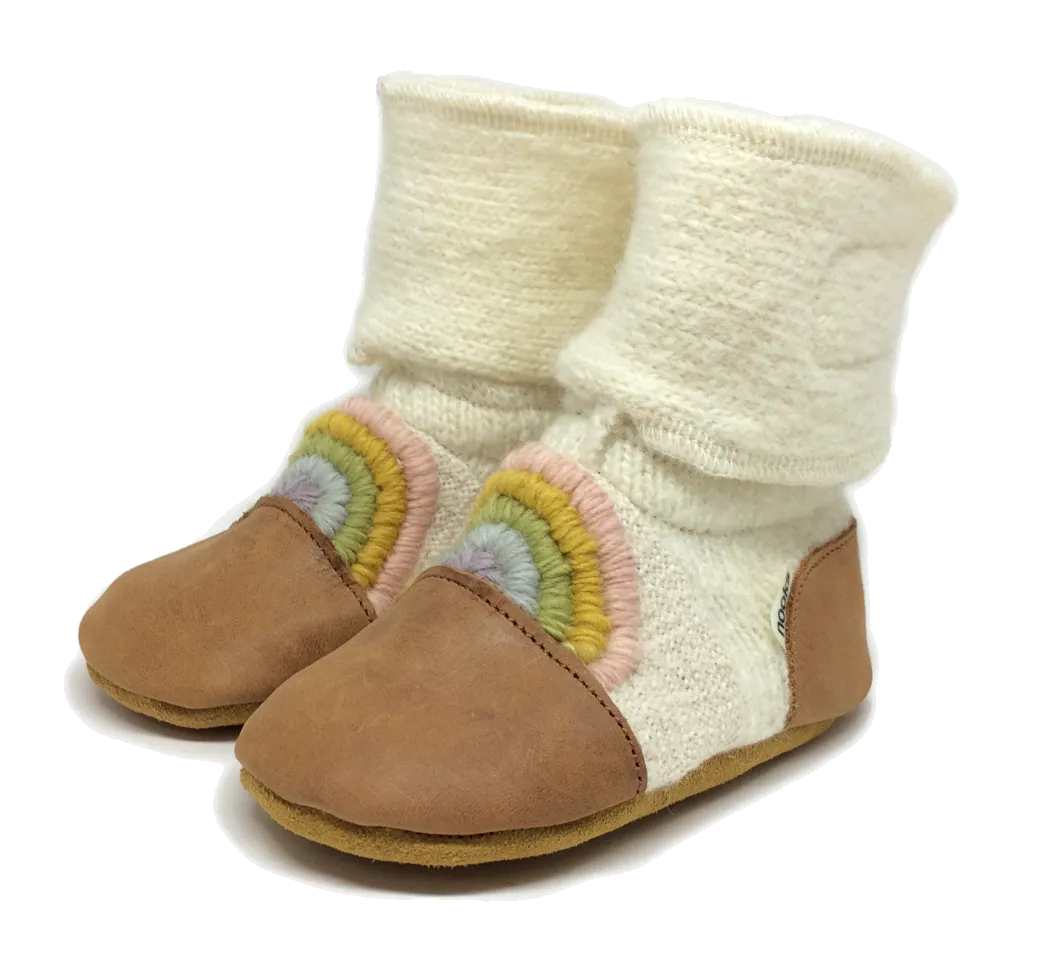 Springbow Embroidered Felted Wool Booties