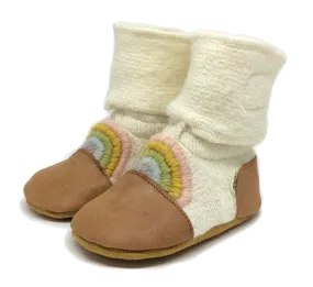 Springbow Embroidered Felted Wool Booties