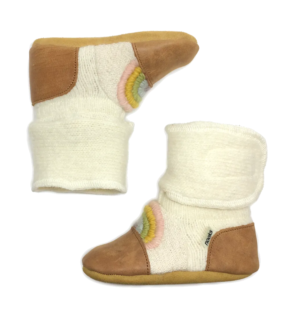 Springbow Embroidered Felted Wool Booties