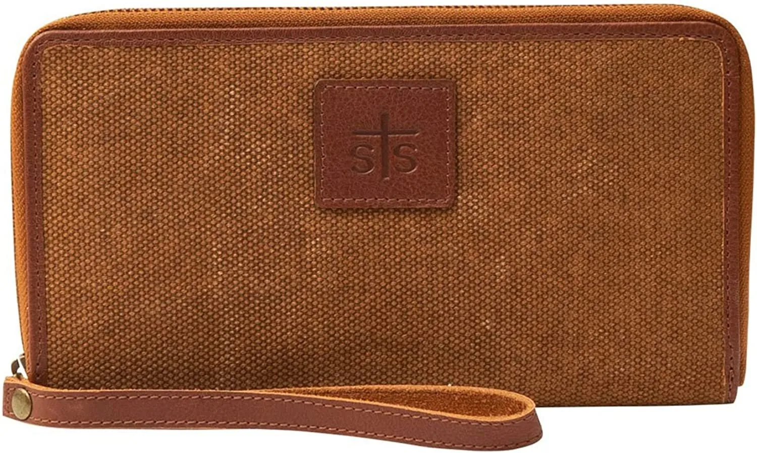 STS Ranchwear High Plains Bentley Wallet Ladies Canvas Clutch Tan