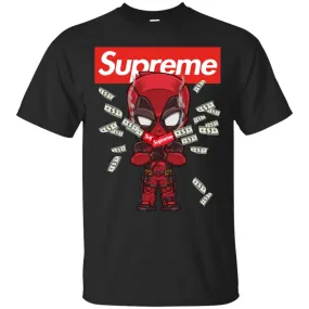 Supreme Deadpool Funny T-shirt Men Cotton T-Shirt