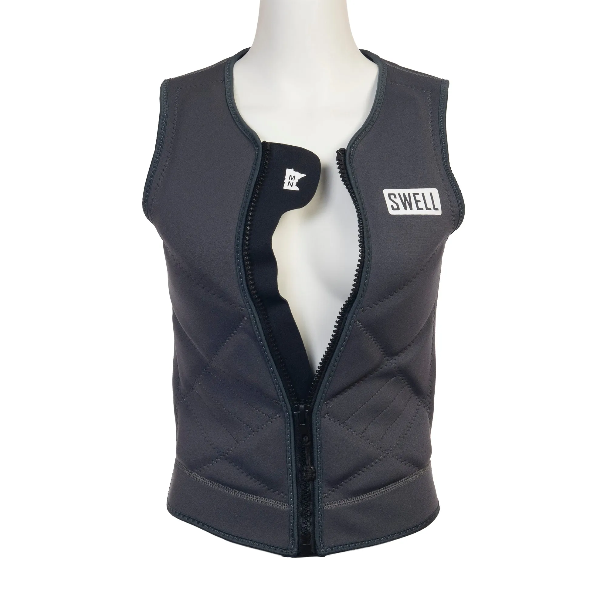 SWELL Pro Comp Vest - Women's Charcoal - Neoprene Jacket