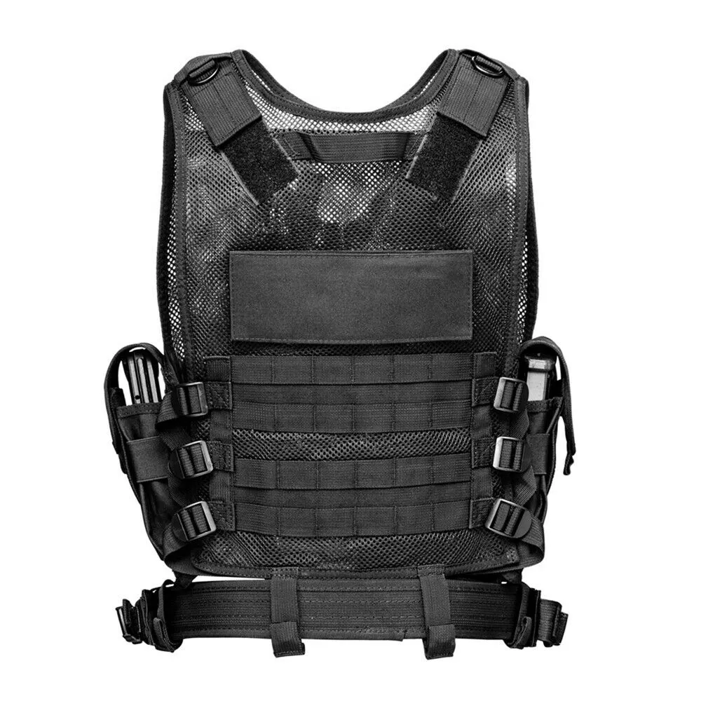 Tactical Vest MOLLE Assault Plate Carrier Combat Play Vest