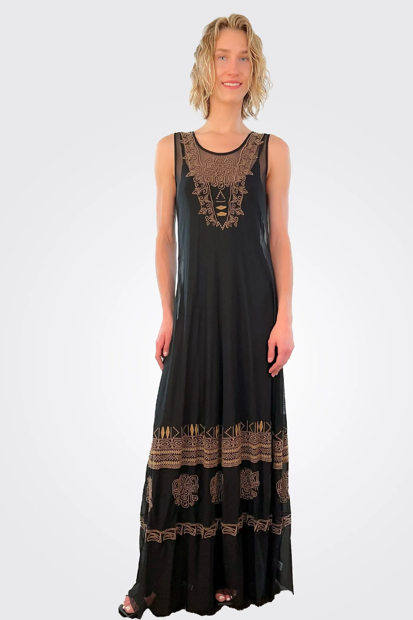 Tapiwa Mesh Dress - Black