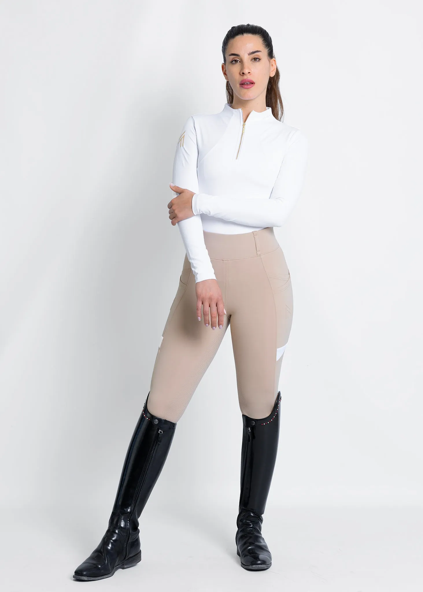 Tech Riding Leggings (Beige)