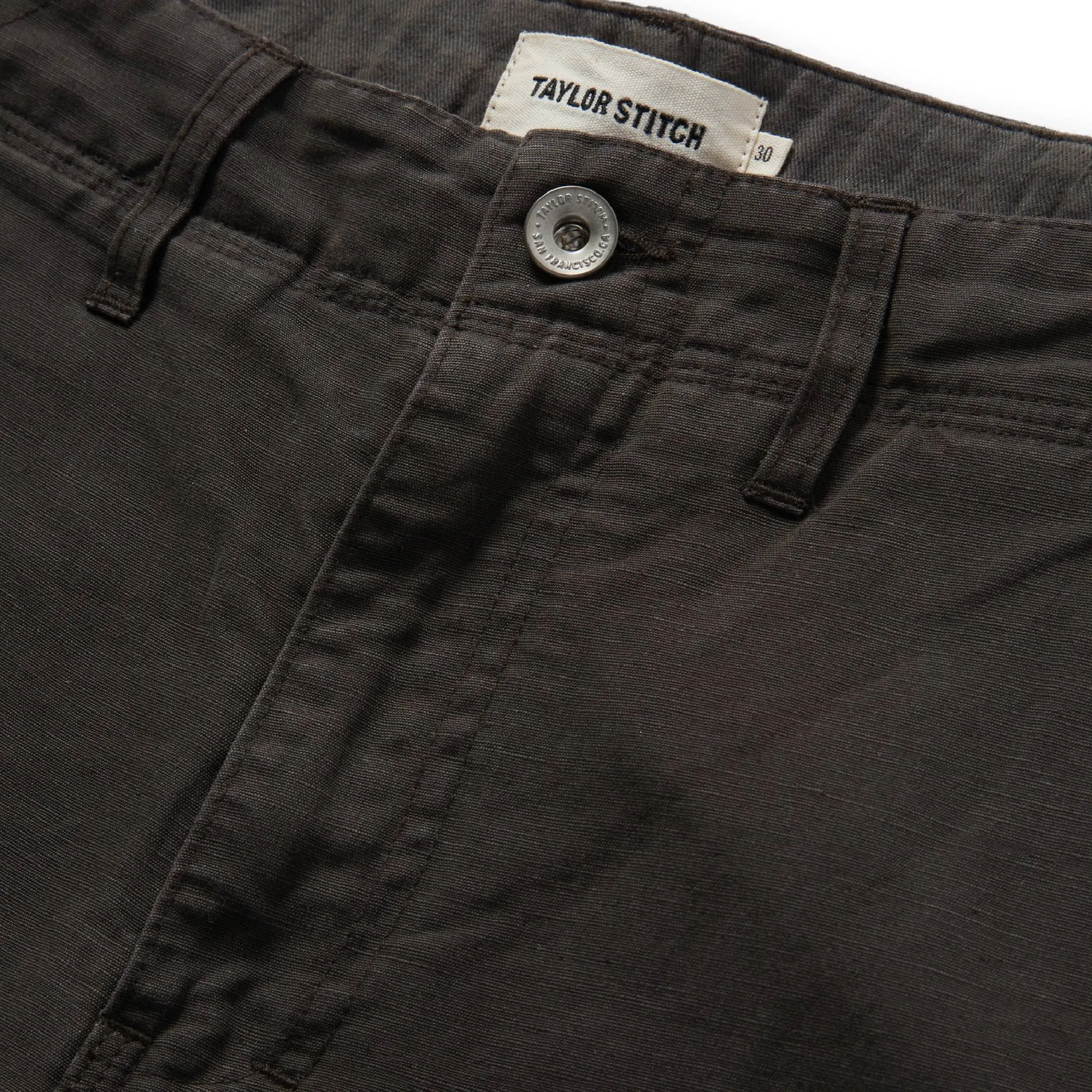 The Morse Pant in Dark Charcoal Slub