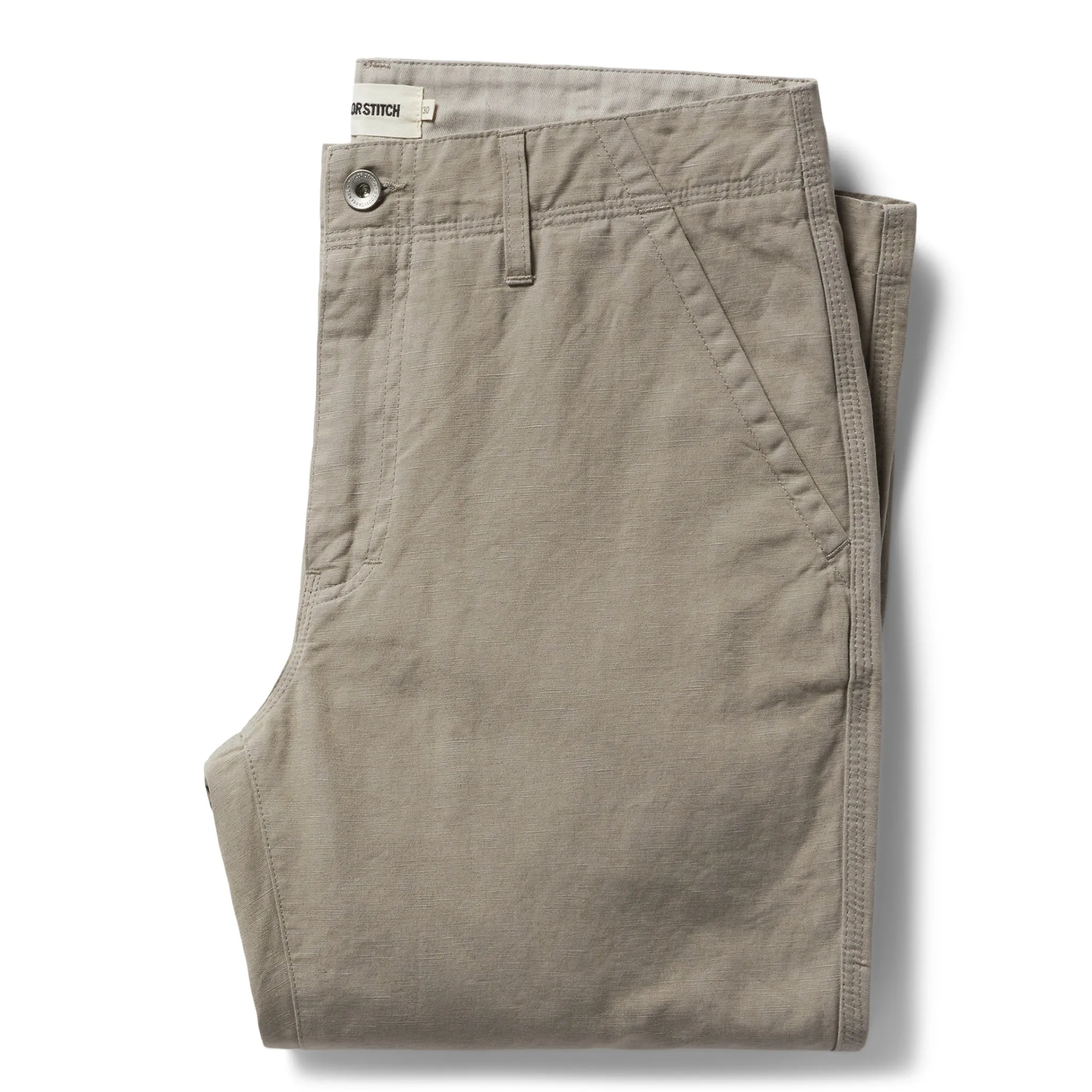 The Morse Pant in Oyster Slub