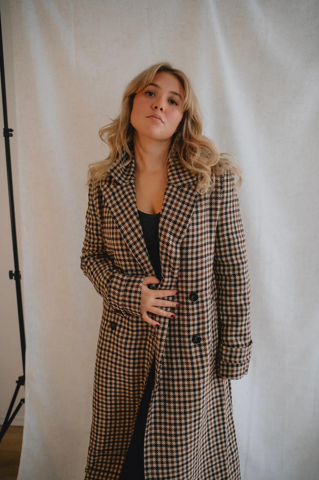 The Prince Plaid Trench Jacket