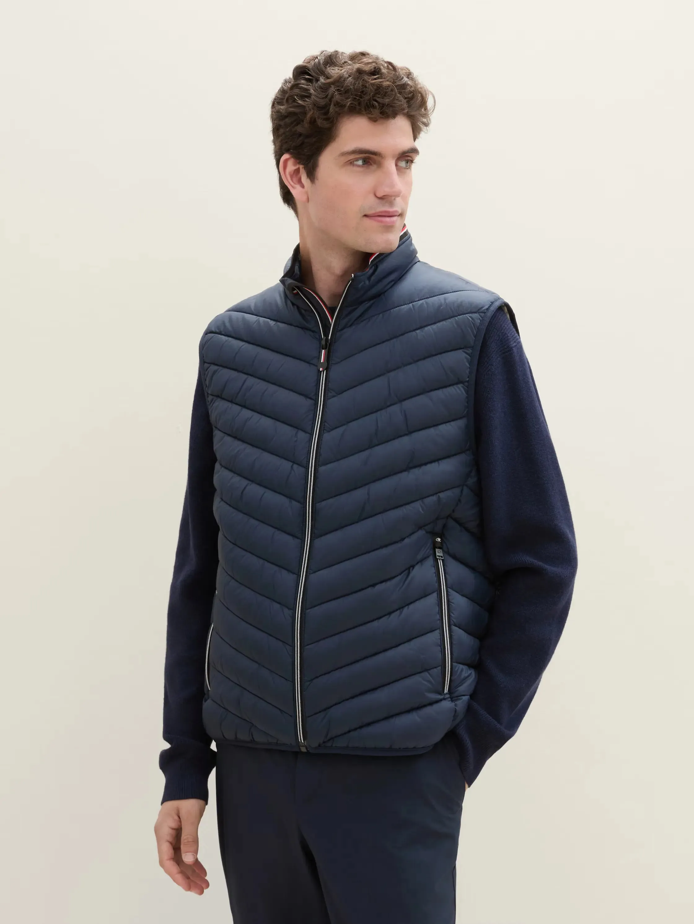 Tom Tailor Light Weight Navy Vest