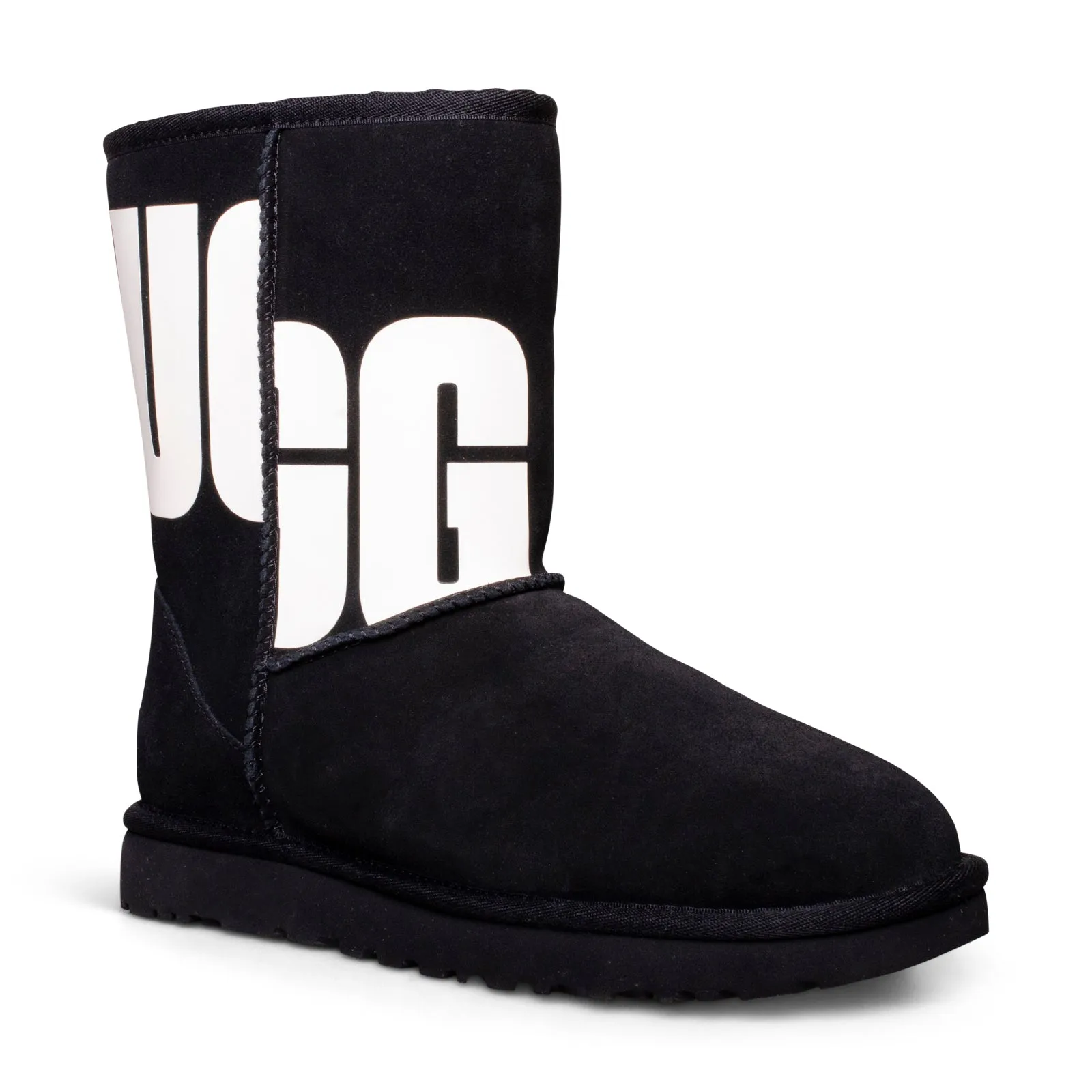 UGG Classic Short II Chopd Black Water Boots - Women's