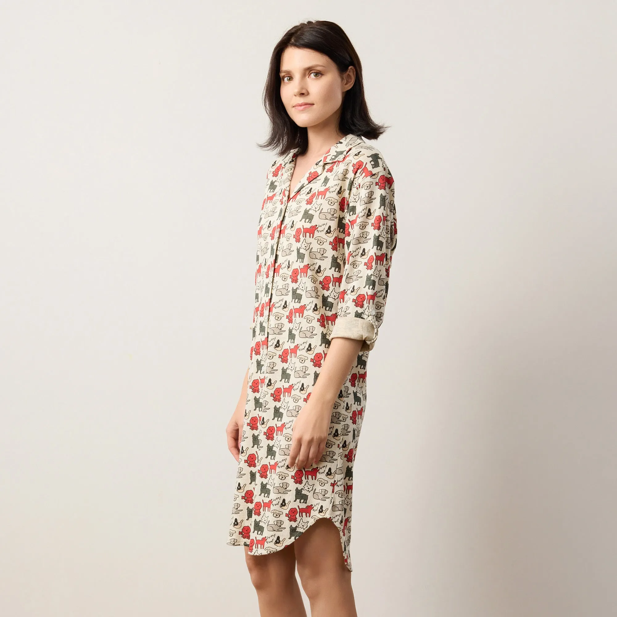 Underdog® x Andrea Caceres Button-Down Dress