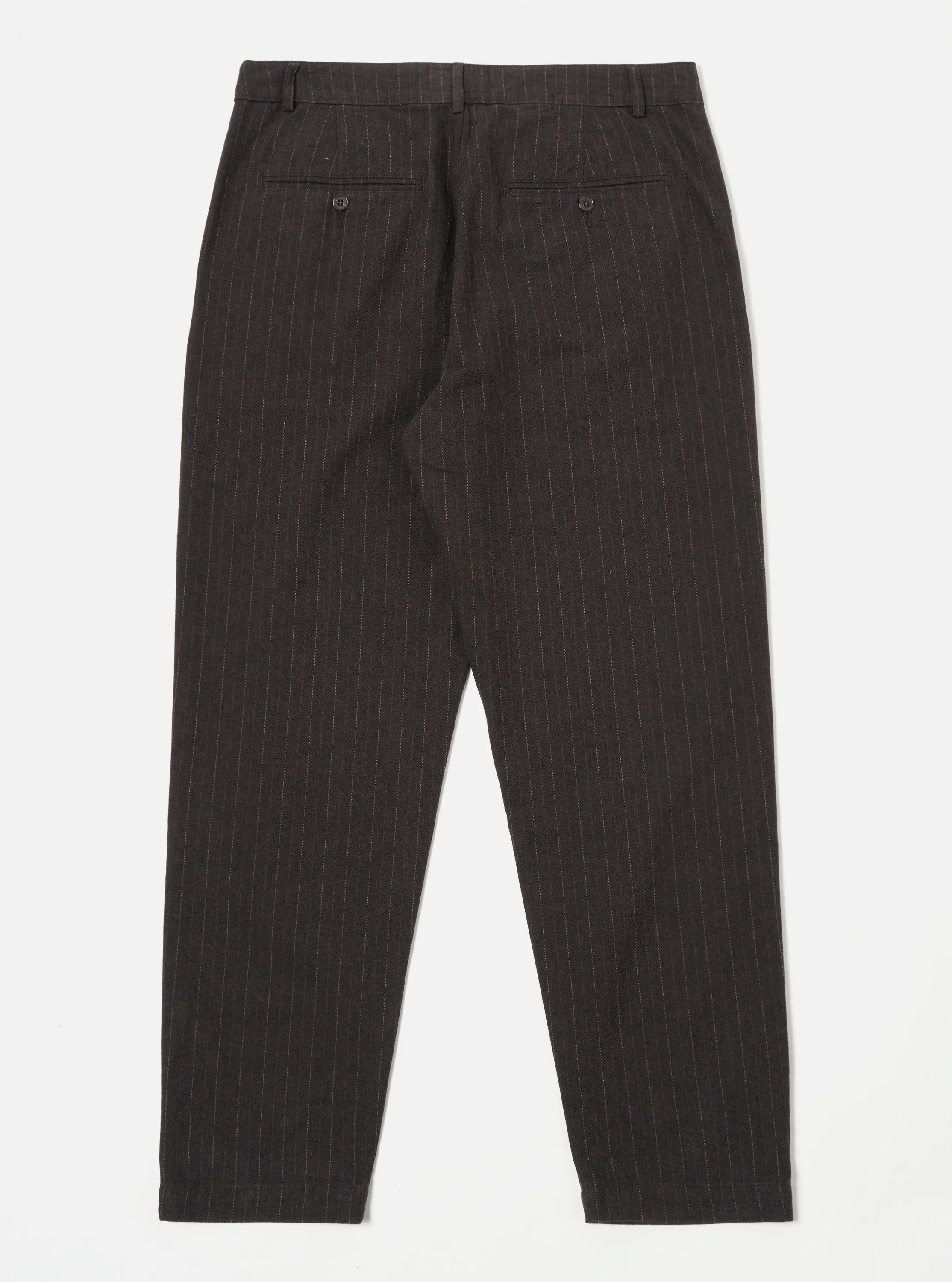 Universal Works Military Chino in Brown Italian Pinstripe