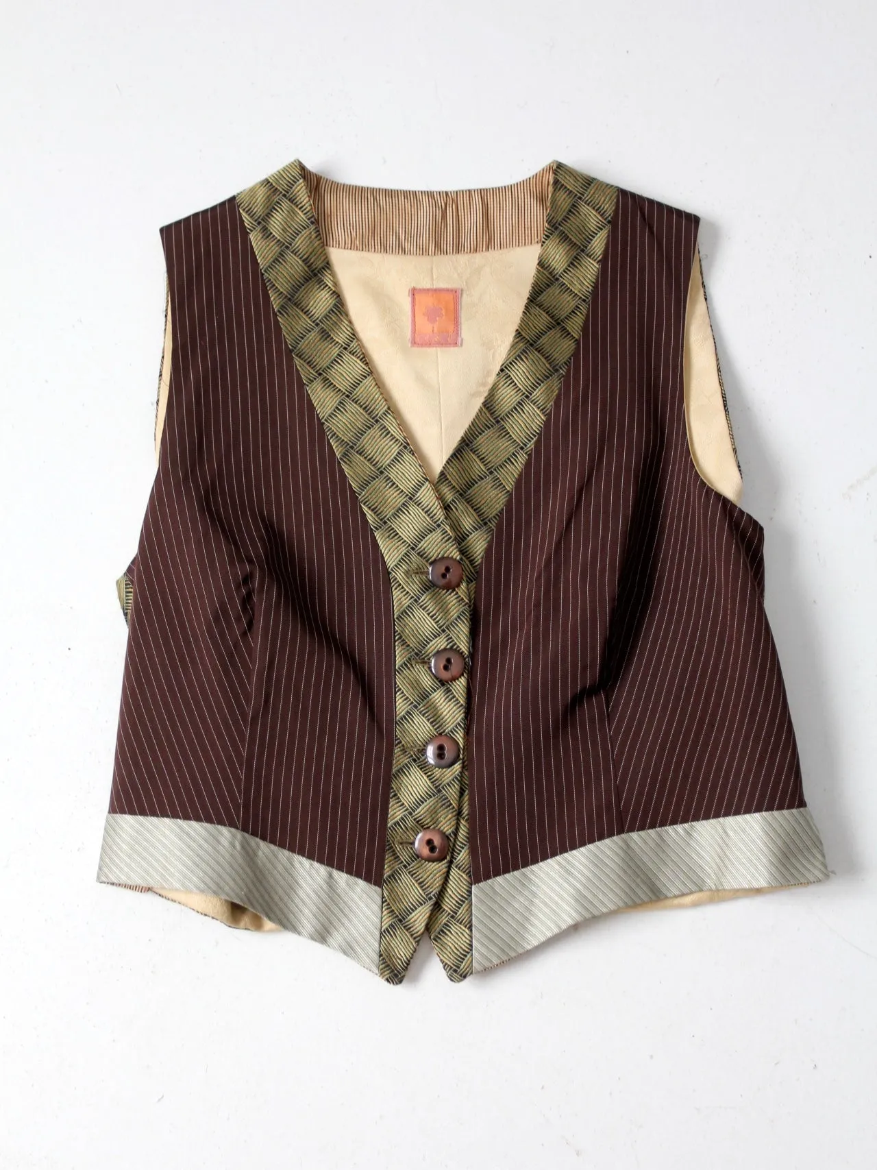 vintage Italian silk vest