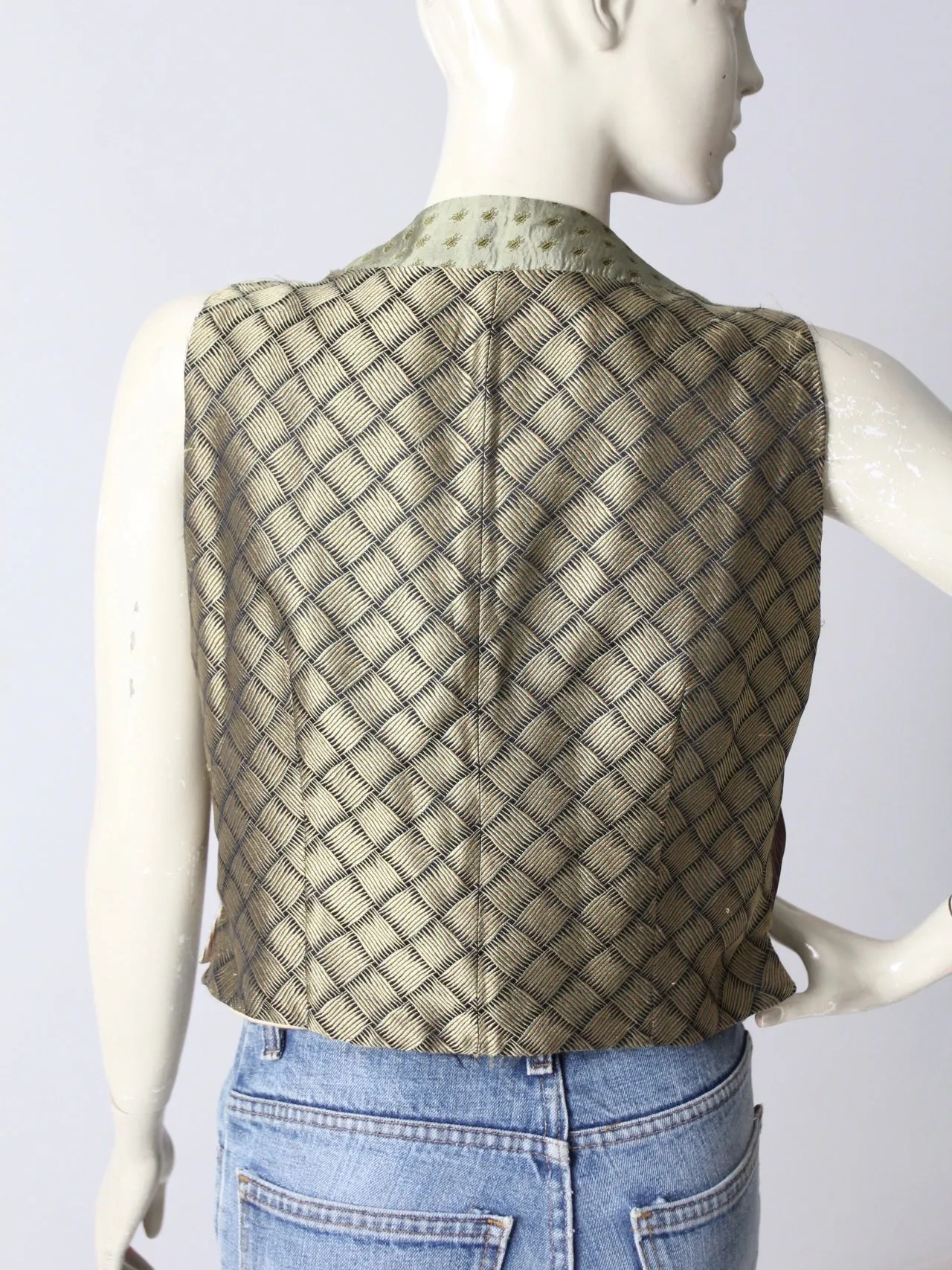 vintage Italian silk vest