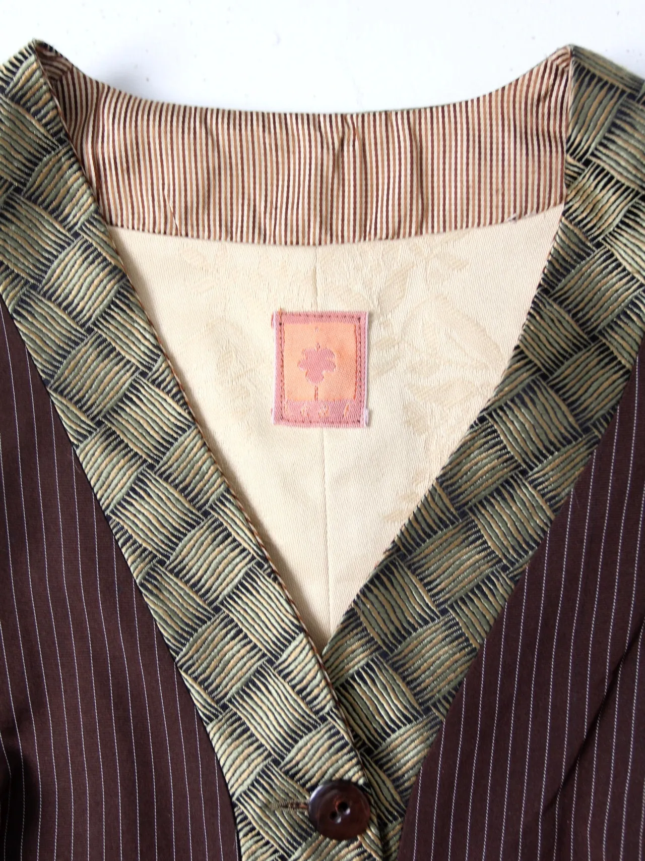 vintage Italian silk vest