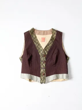 vintage Italian silk vest