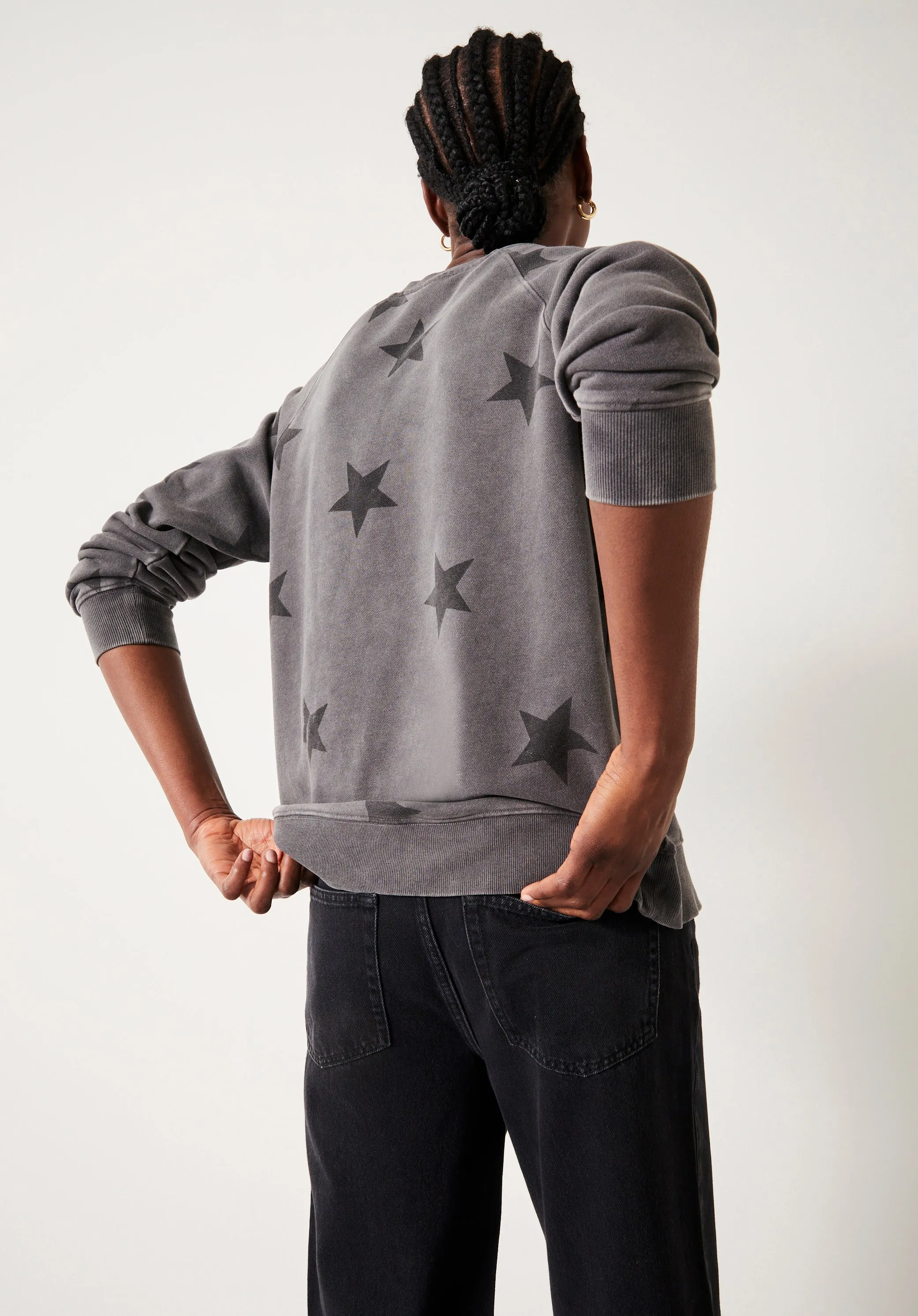 Washed Star Oversized Sweatshirt