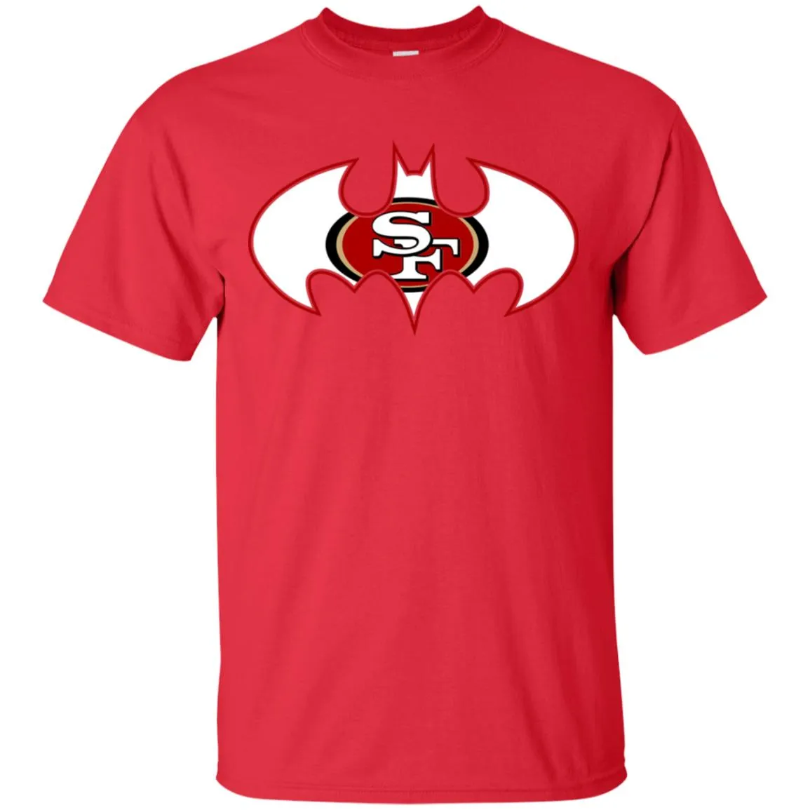 We Are The San Francisco 49ers Batman Nfl Mashup Men Cotton T-Shirt