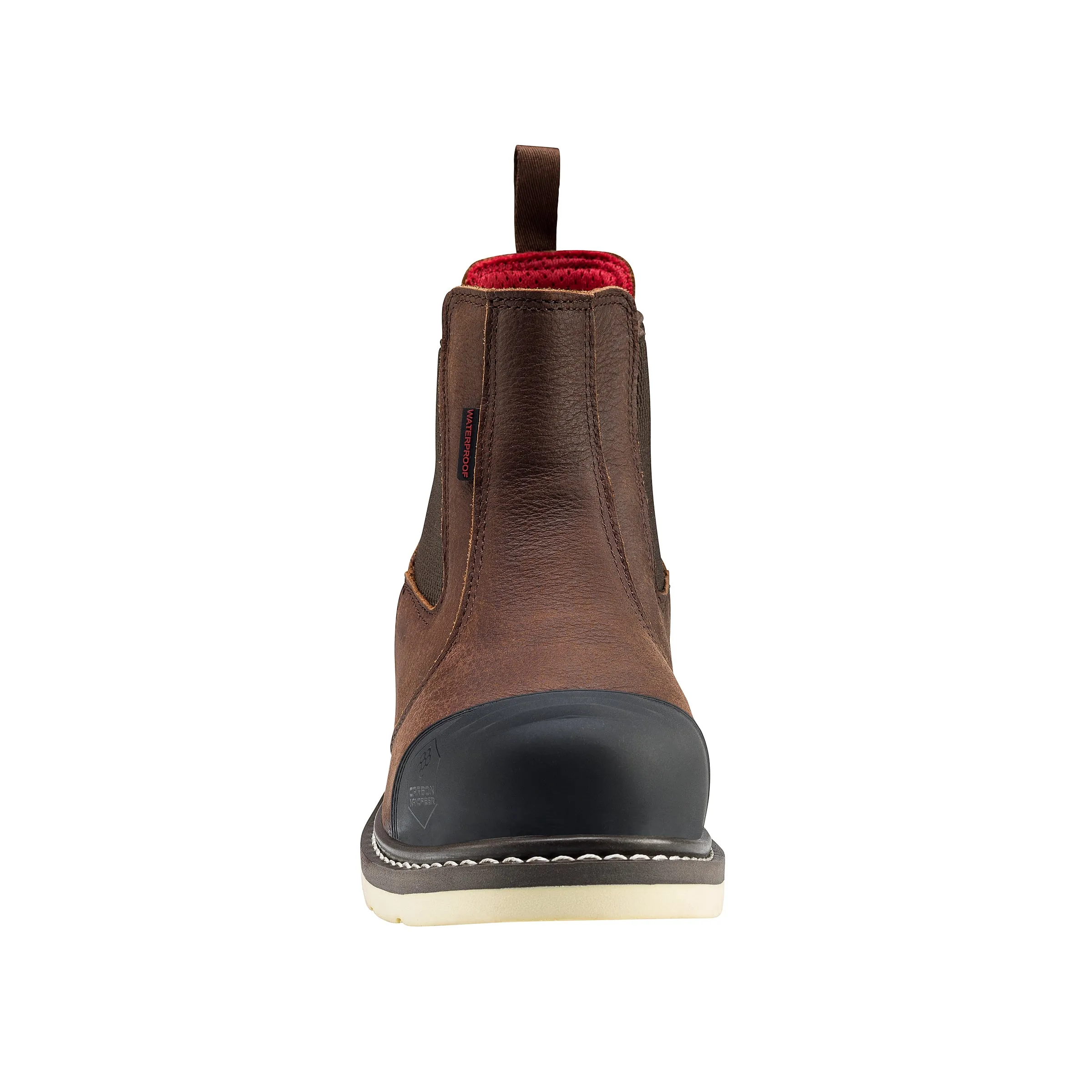 Wedge Brown Carbon Toe EH WP 6" Chelsea Work Boot