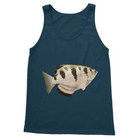 White Black Fish Classic Adult Vest Top